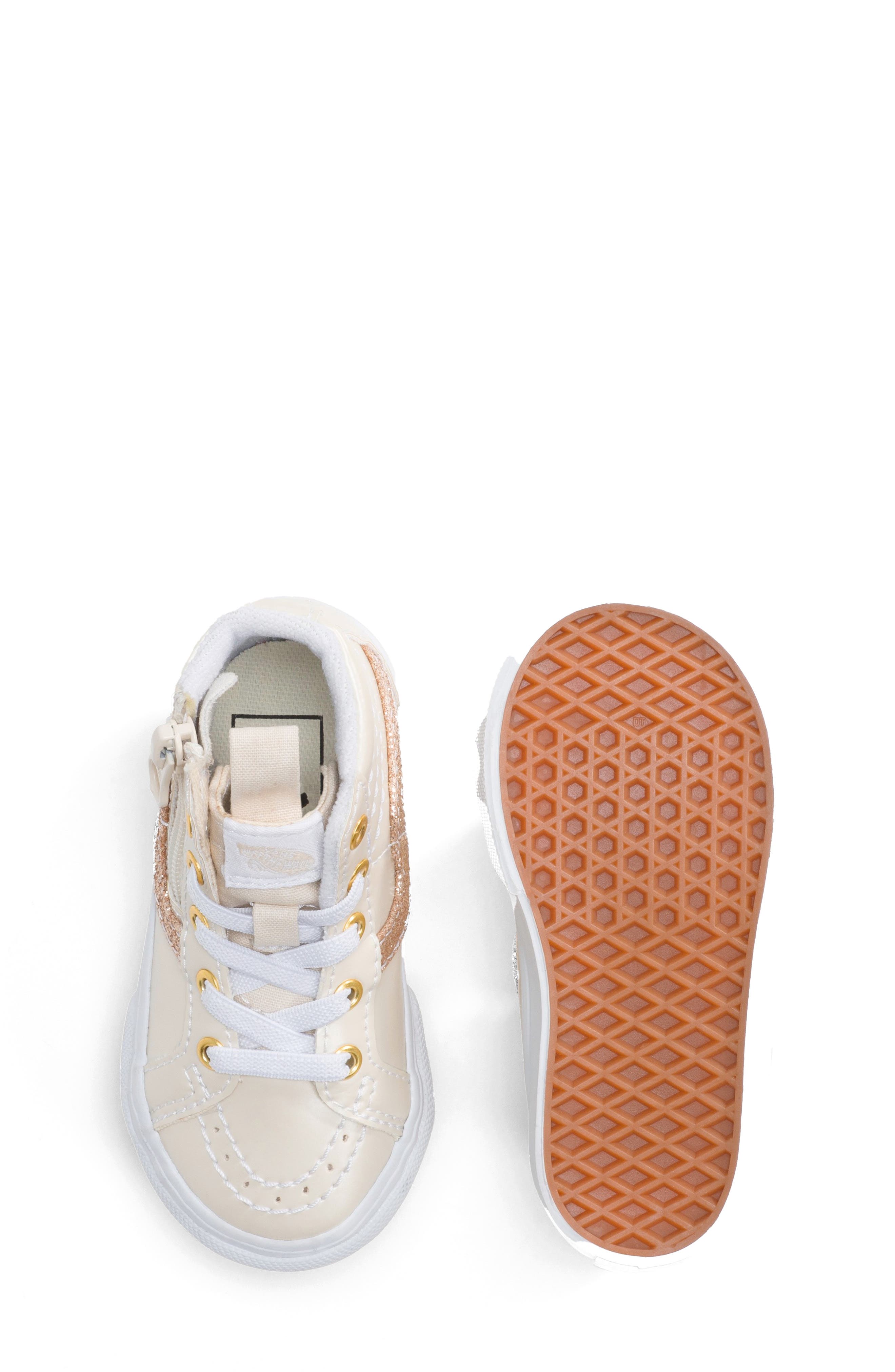 Vans Kids' Sk8-Hi Reissue Side Zip Sneaker, Alternate, color, Dazzled Turtledove