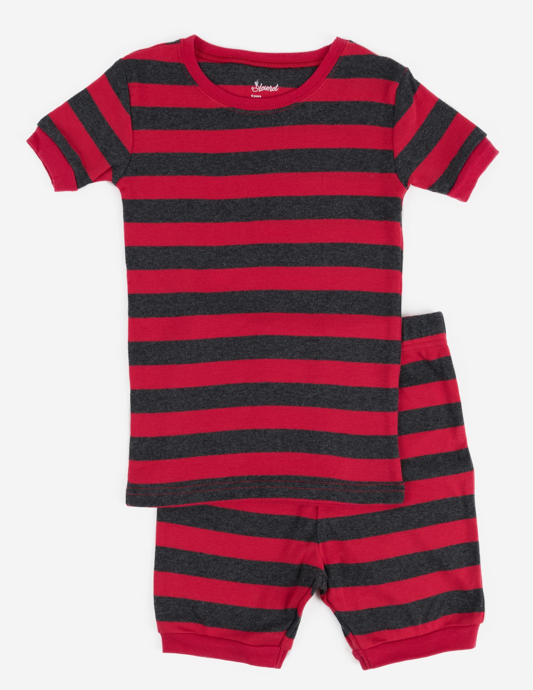 selected Striped Red & Gray