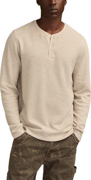 Lucky Brand Double Face Cotton Henley