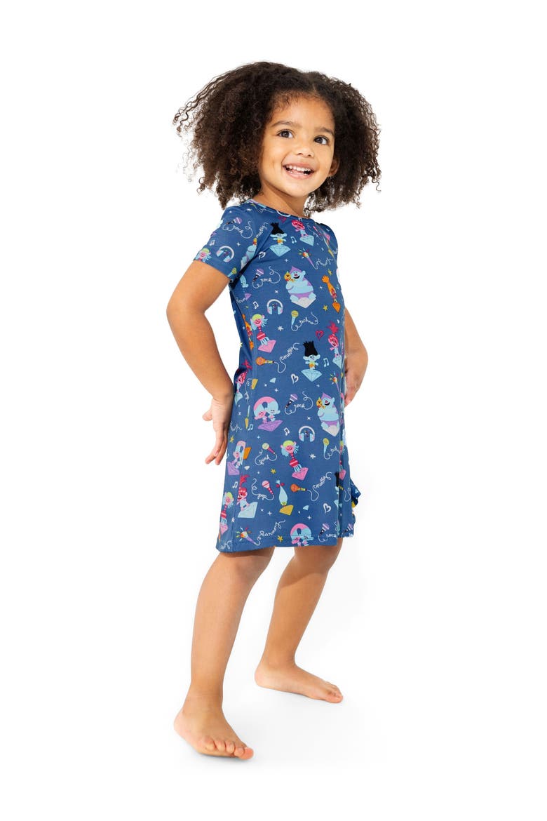 Kids' Trolls Music Short Sleeve Dress, Alternate, color, Trolls Music
