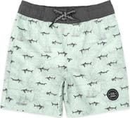 Feather 4 Arrow Kids' Classic Fish Print Board Shorts