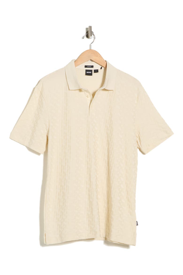 Knit Polo, Alternate, color, BEIGE
