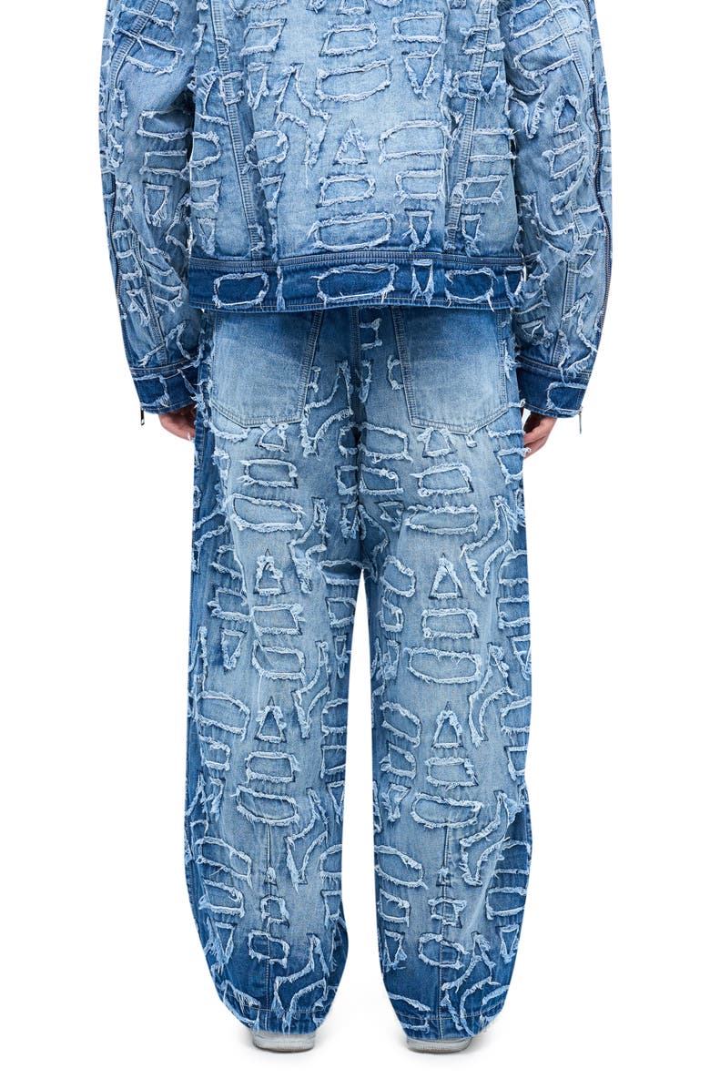 AlphaStyle Alida Burnout Jeans, Alternate, color, Blue