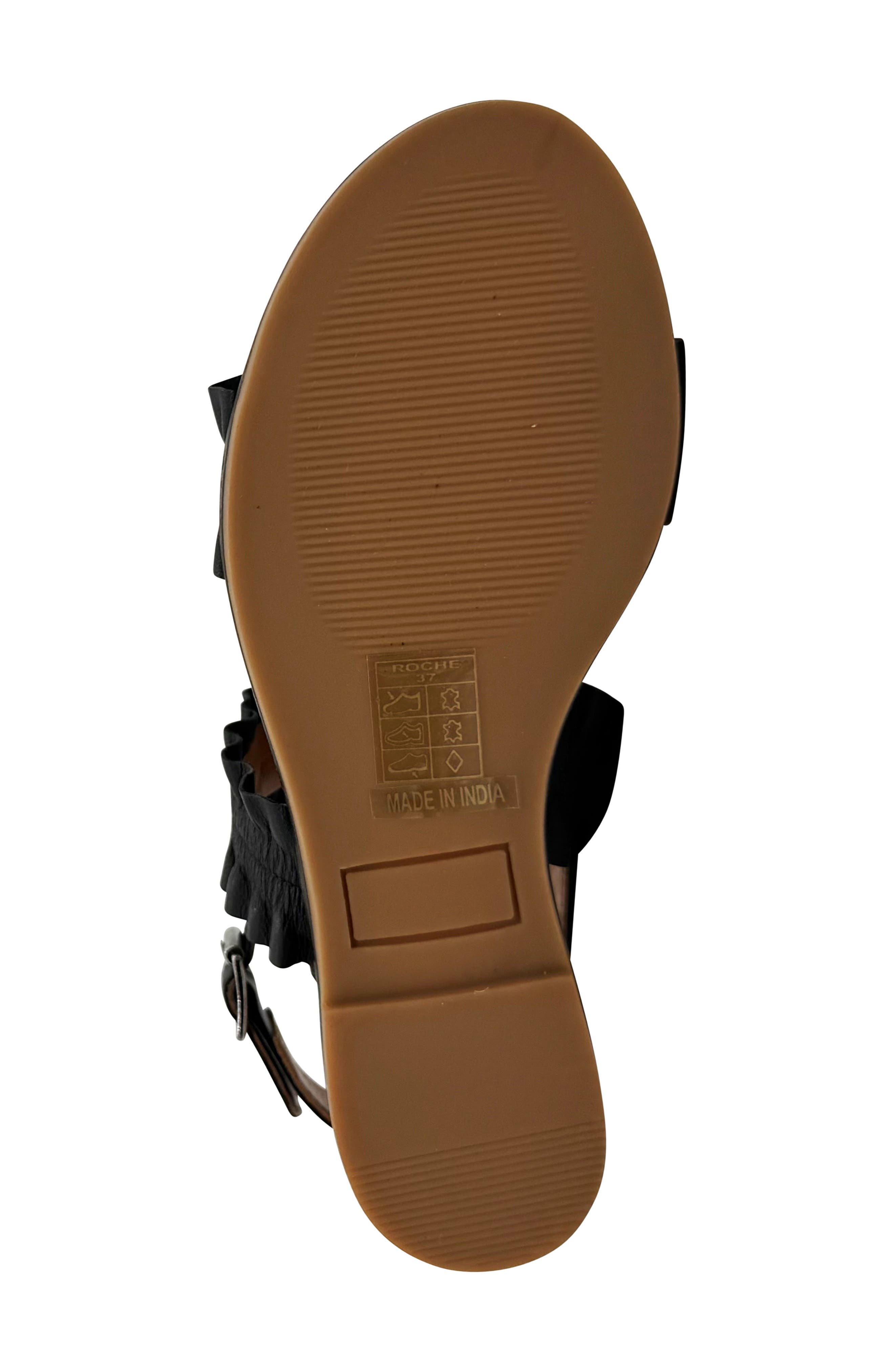 CHELSEA CREW Roche Slingback Sandal, Alternate, color, Black Leather