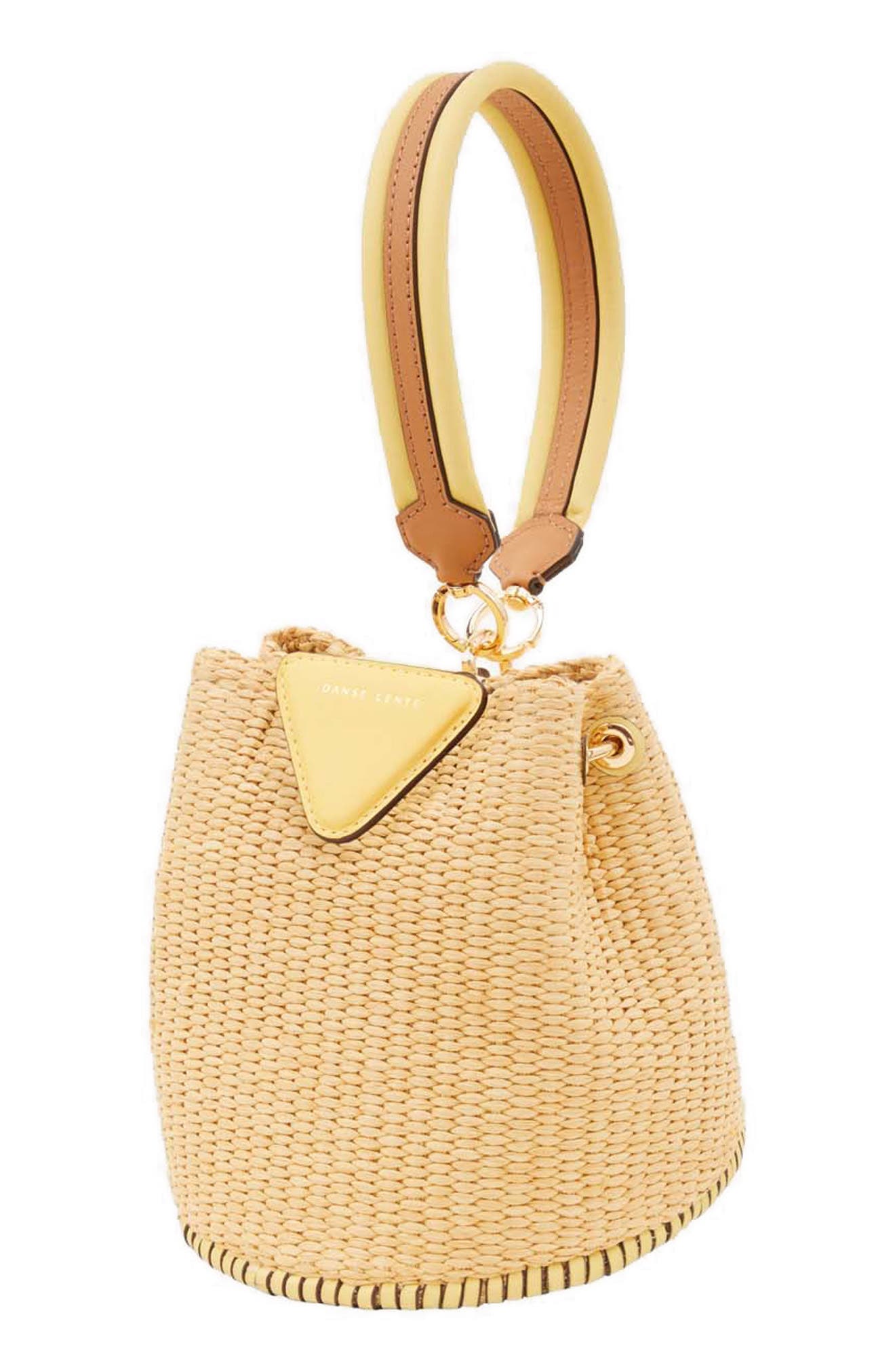 Danse Lente X-Small Josh Raffia One-Shoulder Bag, Alternate, color, 