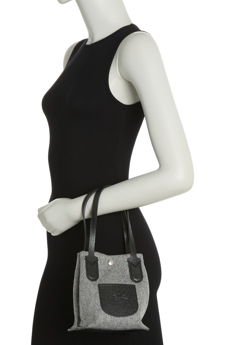 Longchamp Essential Wool Flannel Open Tote Bag, Alternate, color,