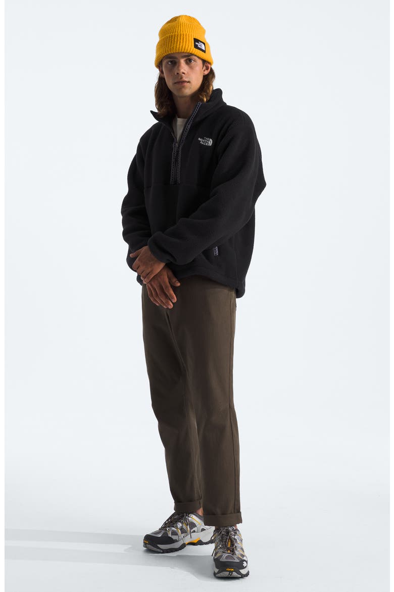 Fleeski Zip Fleece Pullover, Alternate, color, TNF BLACK/ TNF BLACK