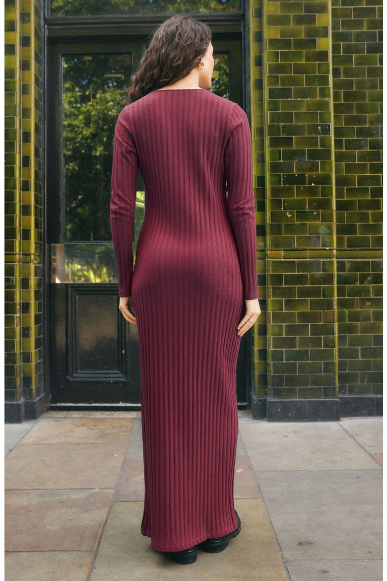Long Sleeve Knit Dress, Alternate, color, RED