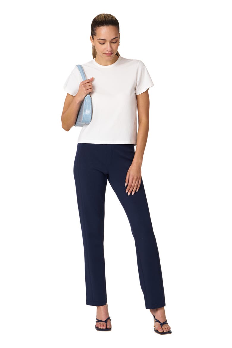 Rebody Essentials Short Sleeve Crop Tee, Alternate, color, White