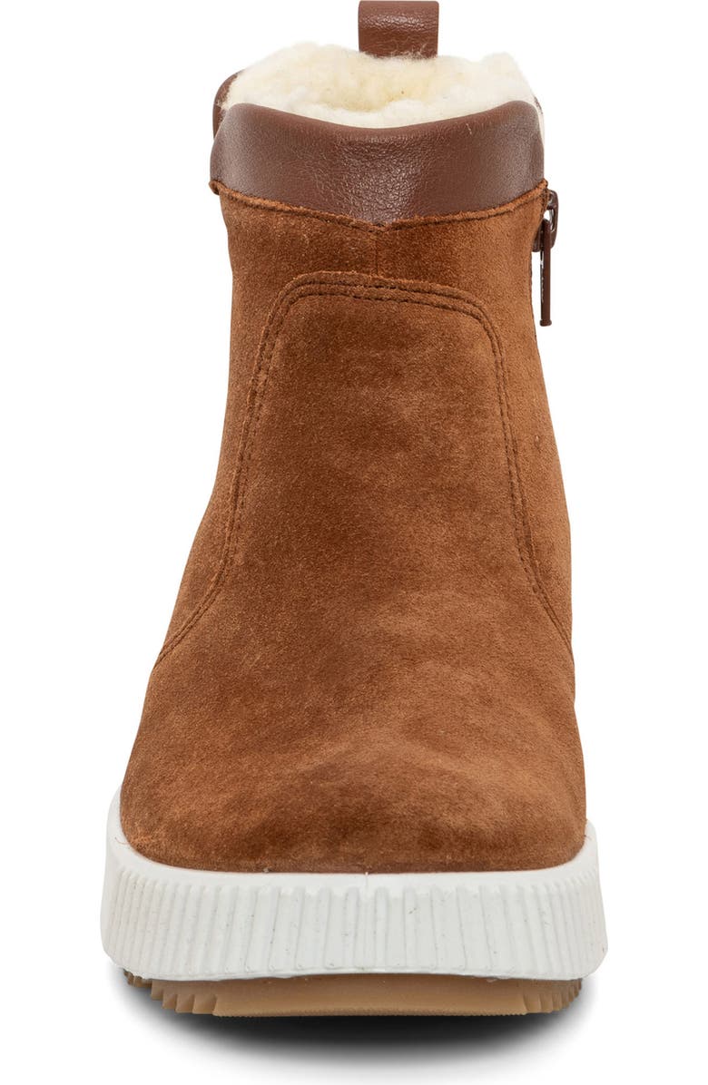 ara Dahlia Waterproof Faux Fur Lined Sneaker, Alternate, color, Brown