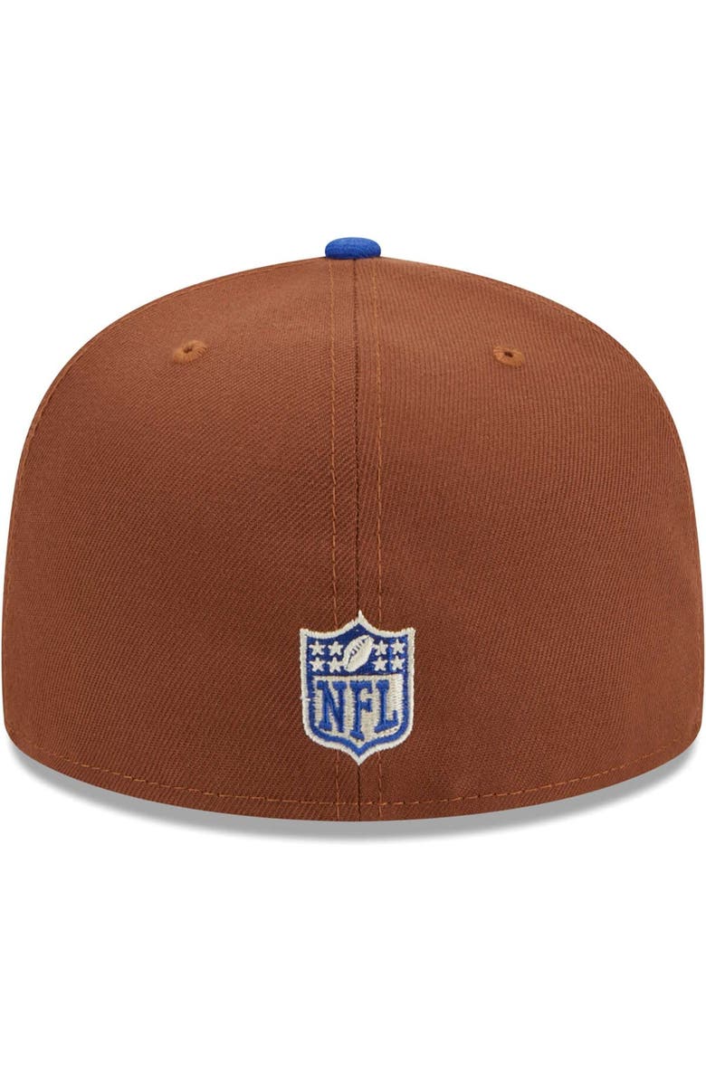 New Era Men's New Era Brown/Royal Buffalo Bills Harvest 60th Anniversary 59FIFTY Fitted Hat, Alternate, color, 