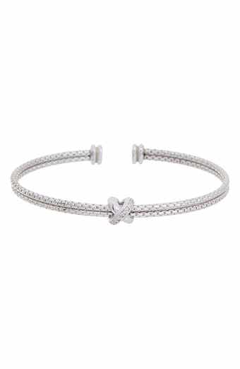 Diamond Mesh Knot Cuff Bangle