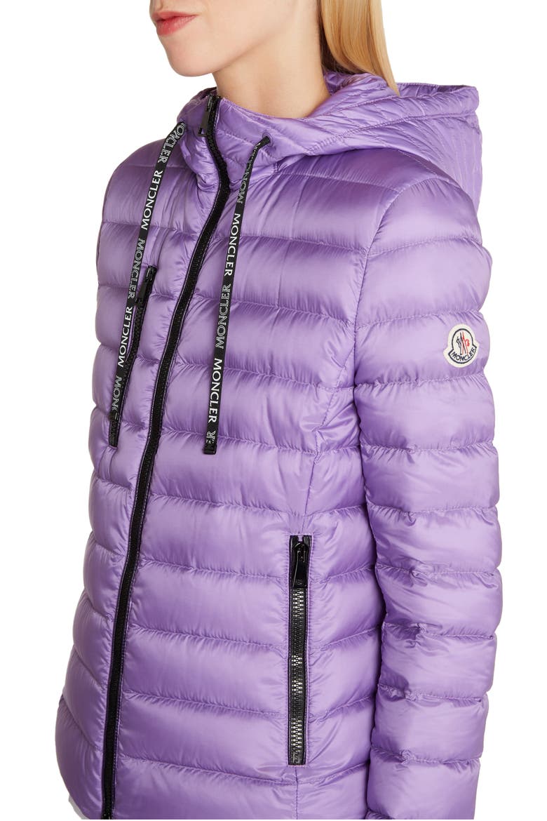 Seoul Hooded Lightweight Down Jacket, Alternate, color, PASTEL PURPLE
