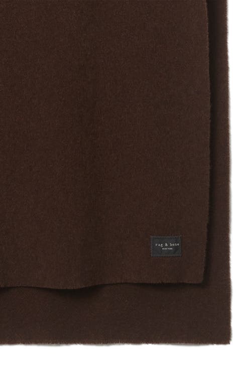 Rag & Bone Joni Wool Scarf In Burgundy
