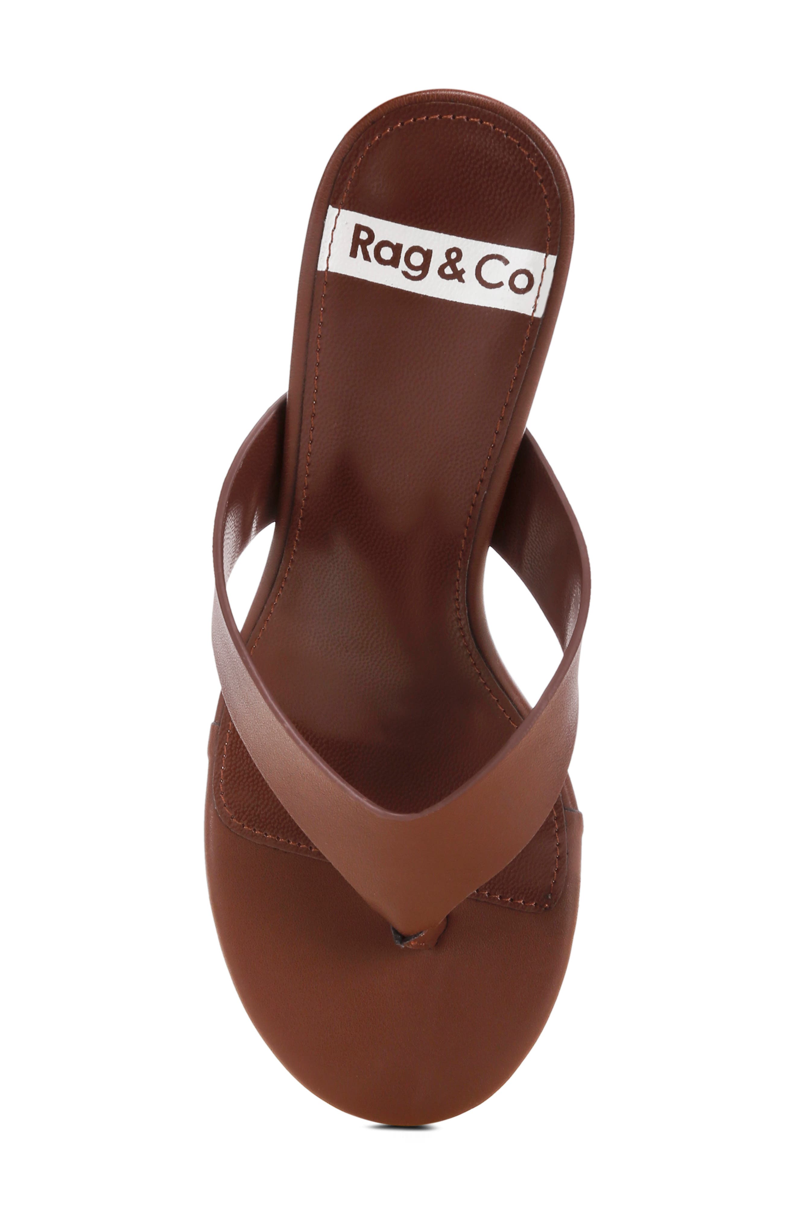 Beaboux Leather Sandal, Alternate, color, BROWN