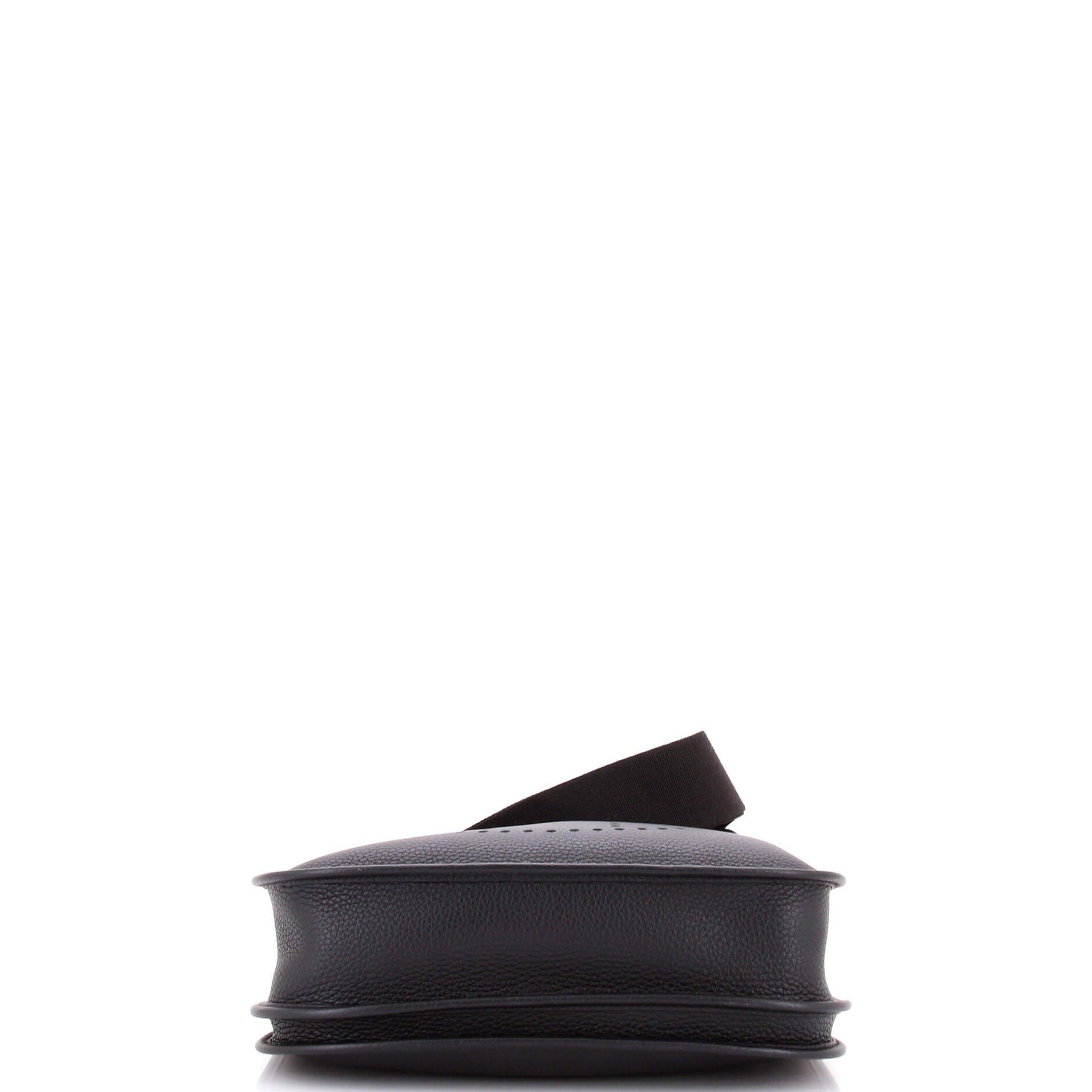 Pre-Owned Hermes Evelyne Bag Gen III Clemence PM, Alternate, color, Noir