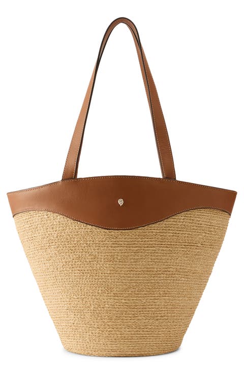 Nadee Braided Raffia Tote