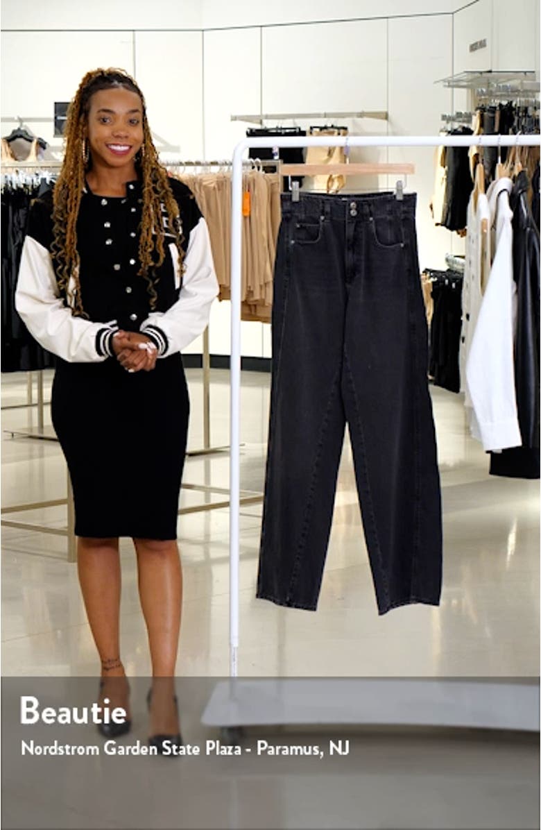 Aster Seamed Relaxed Straight Leg Jeans, sales video thumbnail