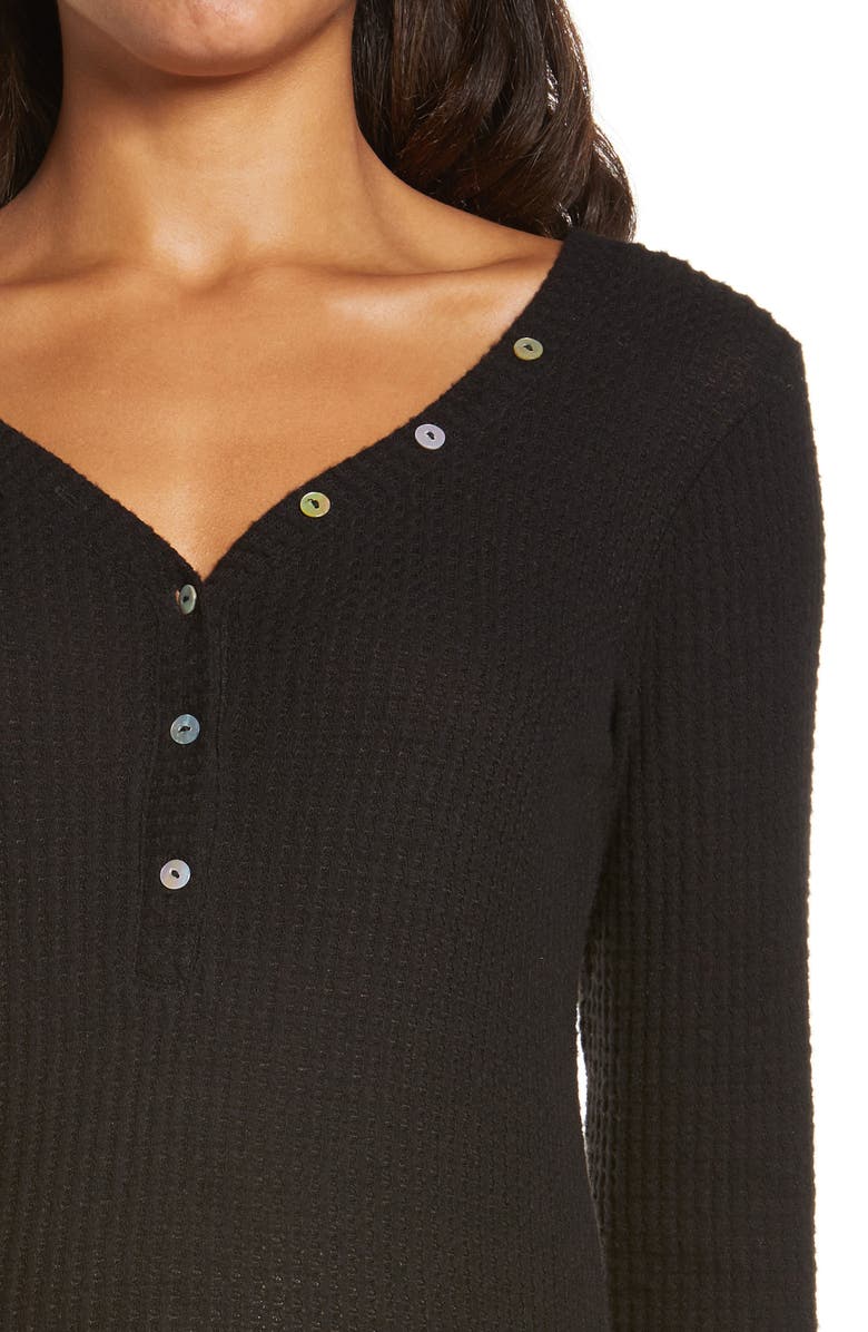 Belabumbum Henley Maternity/Nursing Sleep Shirt, Alternate, color, 