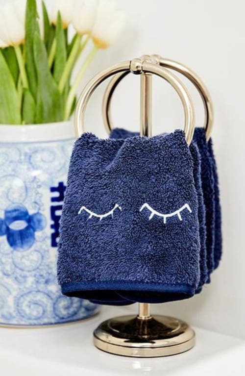 Weezie 2-pack Organic Cotton Terry Makeup Towels In Blue