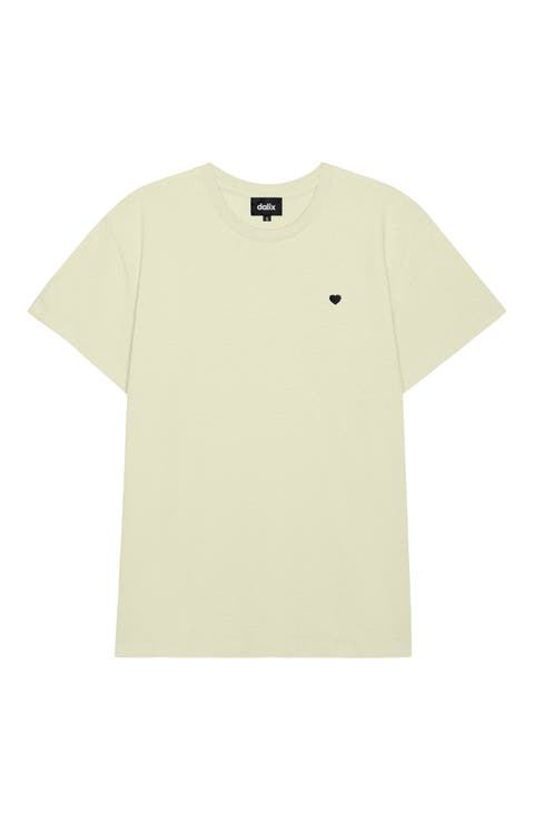 Womens Lil Heart Lightweight Everyday Tee