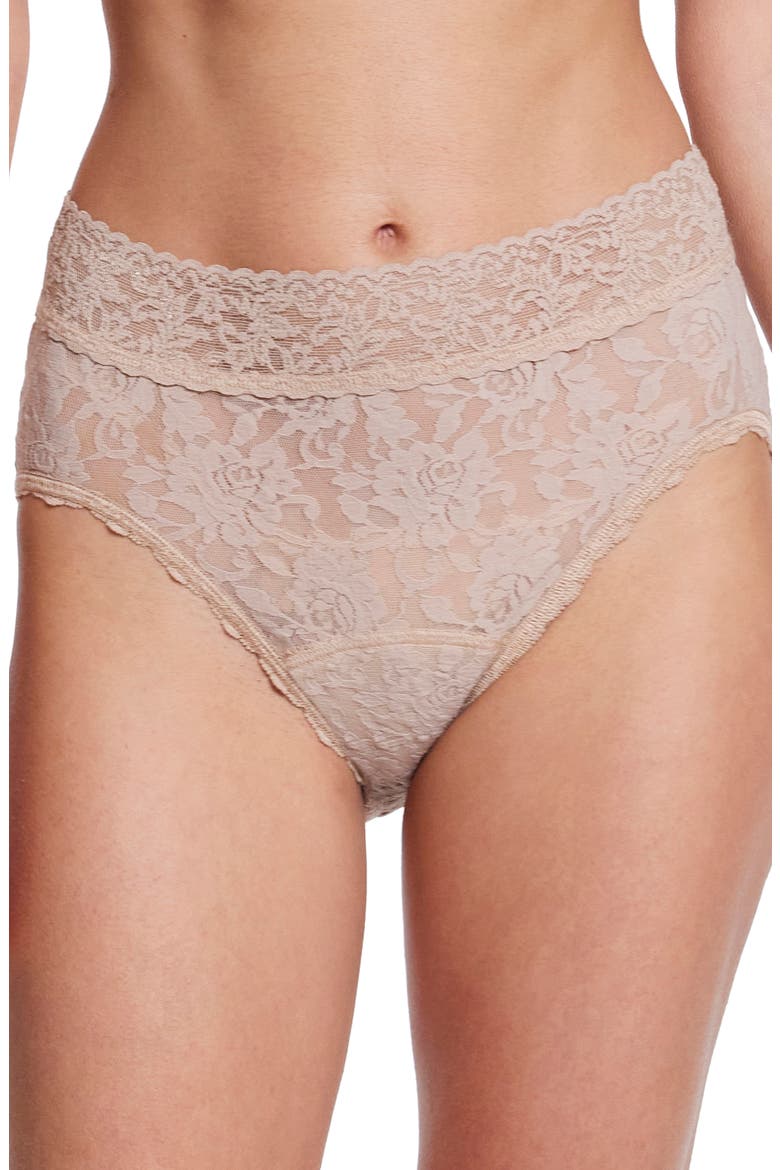 x Saalt Signature Lace® Leakproof French Briefs, Main, color, CHAI