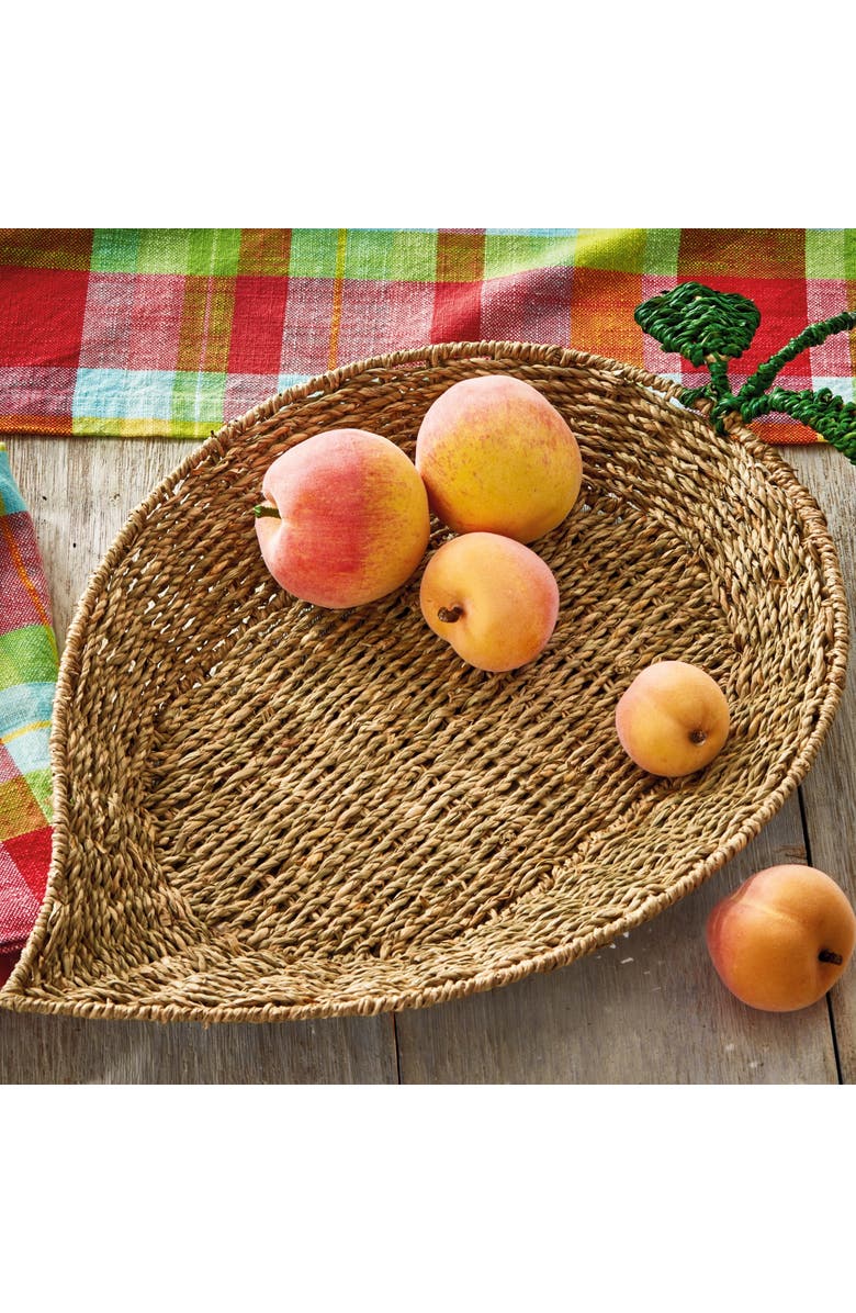 tag Lemon Seagrass Tray Natural Seagrass Summer, Alternate, color, Brown