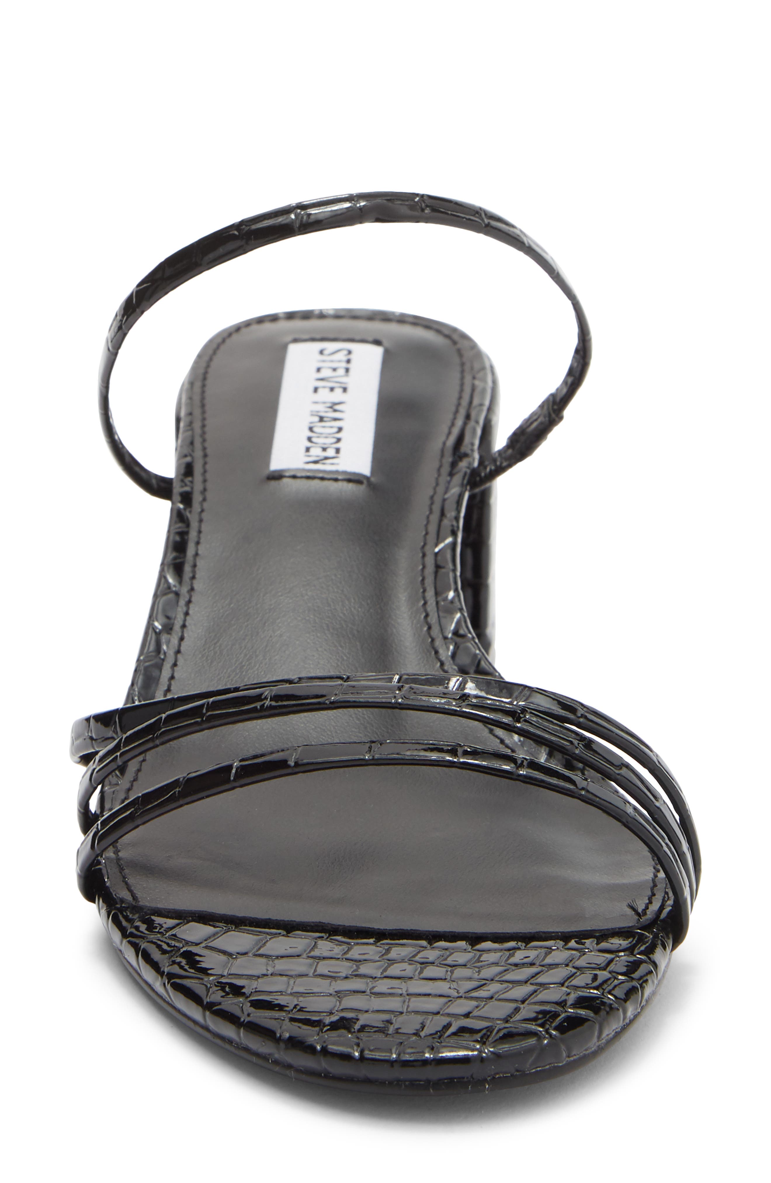 Steve Madden Miari Slide Sandal, Alternate, color, Black Croco