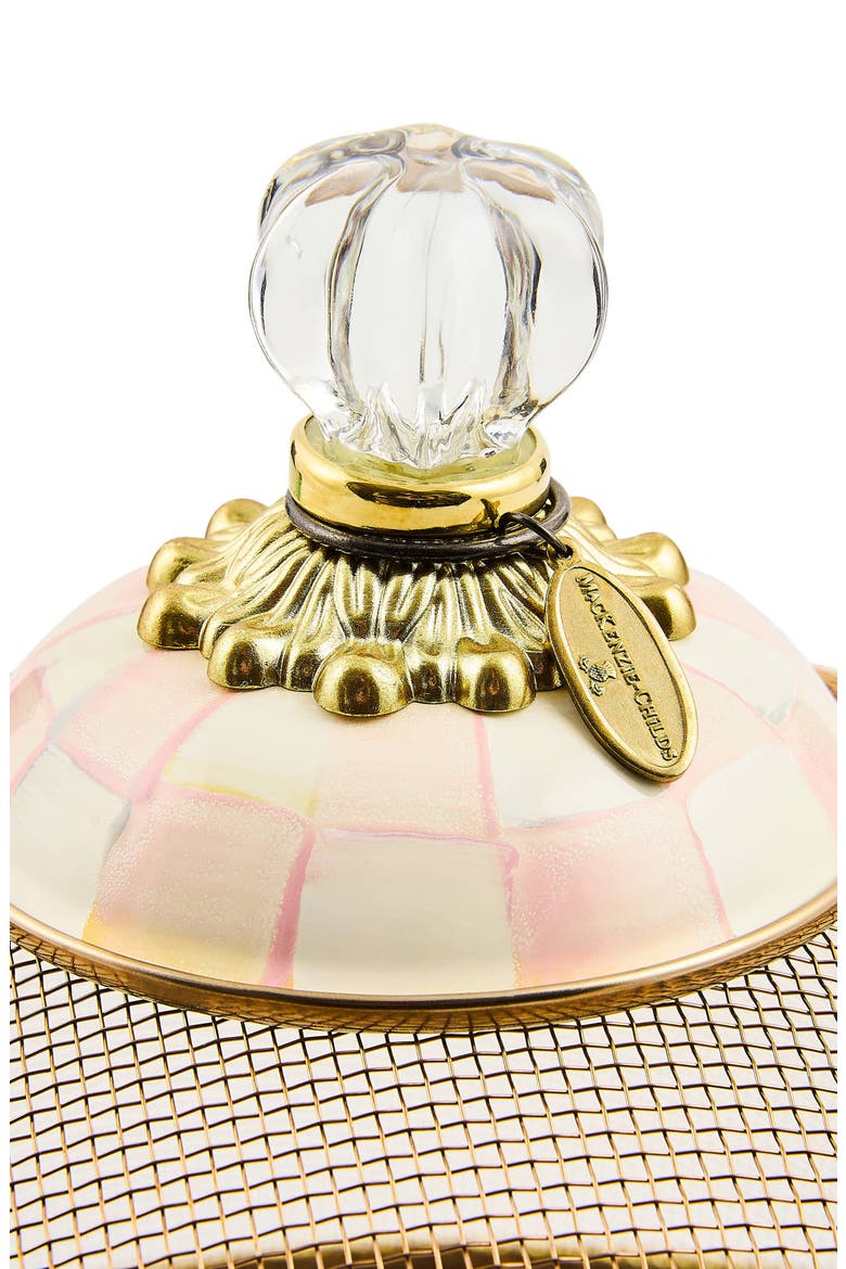 Rosy Check Large Mesh Dome, Alternate, color, ROSY