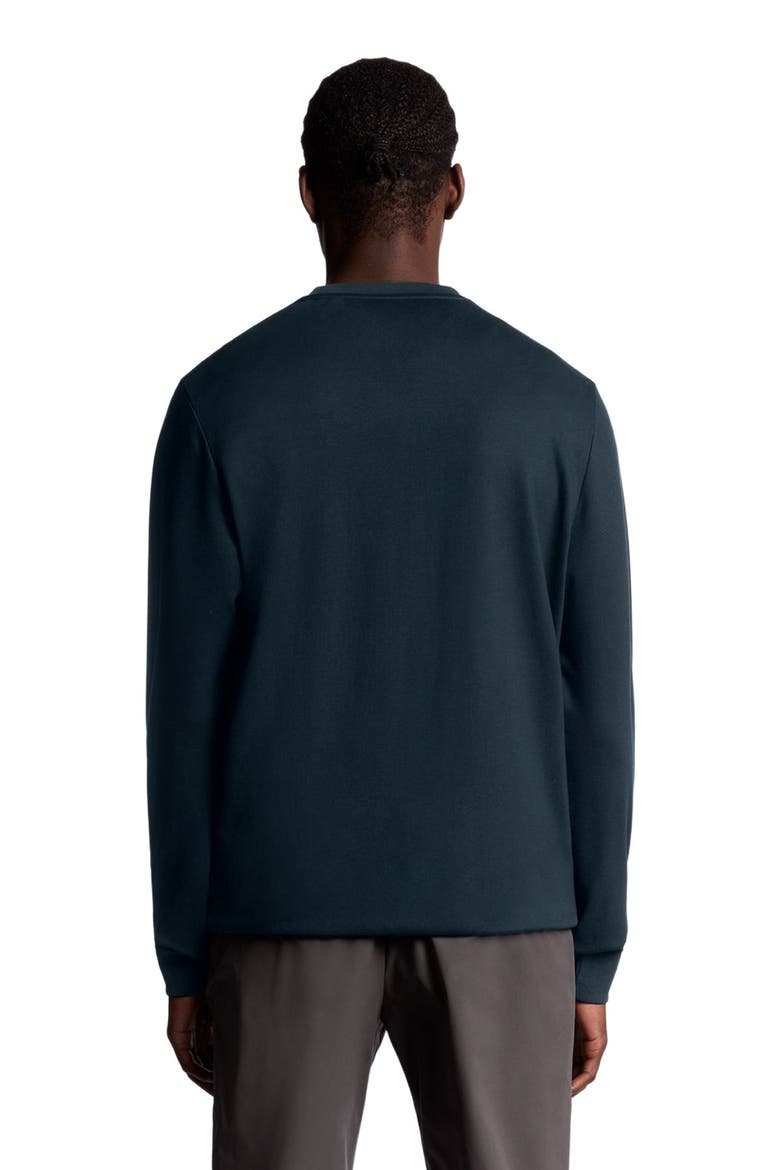 Crew Neck Long Sleeve Fly Fleece, Alternate, color, Dark Navy