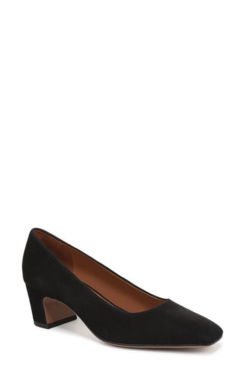 靴 THE ROW SQUARE TOE PUMP The Row Square Loafer Pumps in tan | FWRD