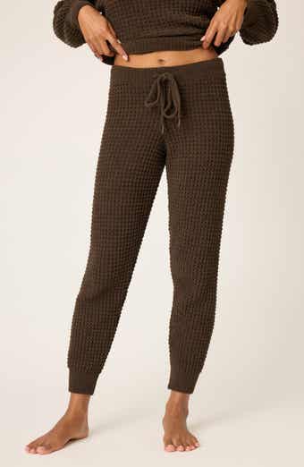 PJ Salvage Chenille Waffle Knit Lounge Pants