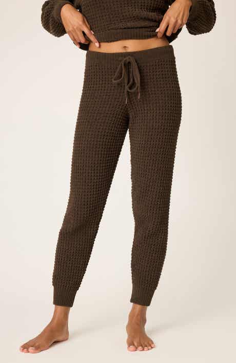 PJ Salvage Chenille Waffle Knit Lounge Pants