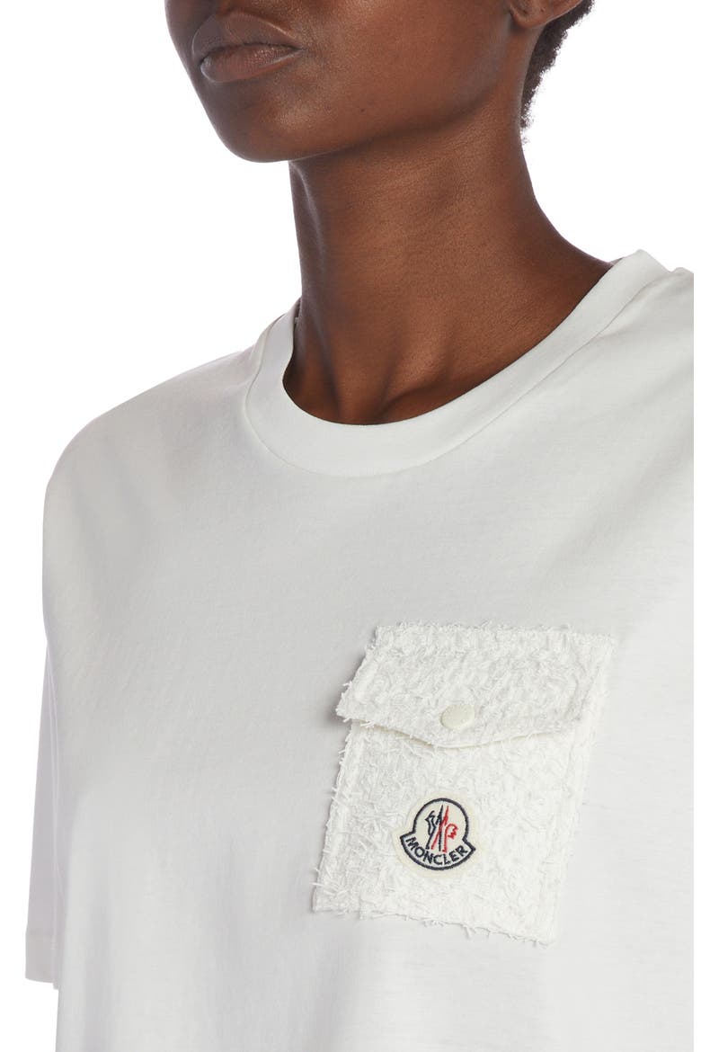 Logo Pocket Cotton Blend T-Shirt, Alternate, color, NATURAL
