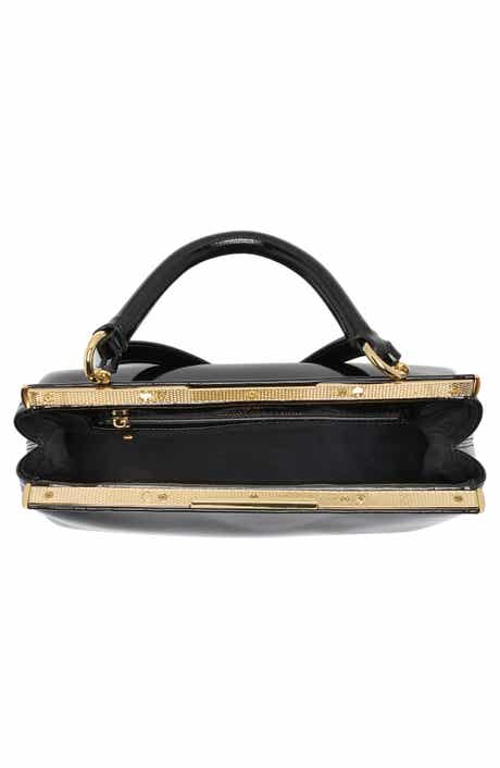 Danna Faux Leather Top Handle Bag