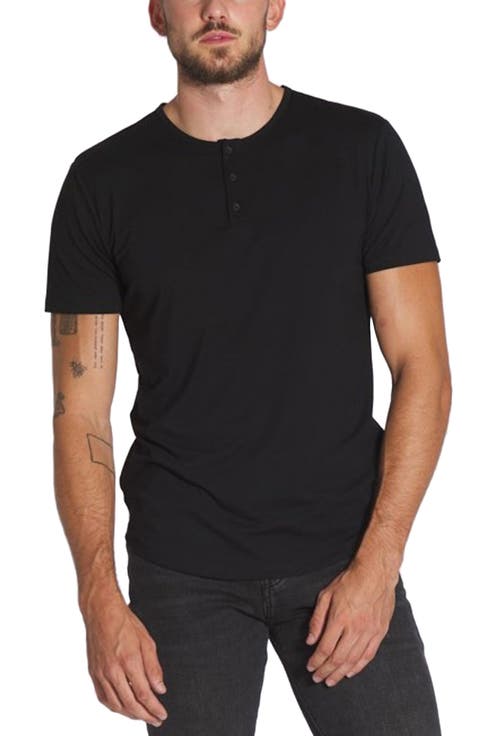 AO Curved Hem Short Sleeve Henley