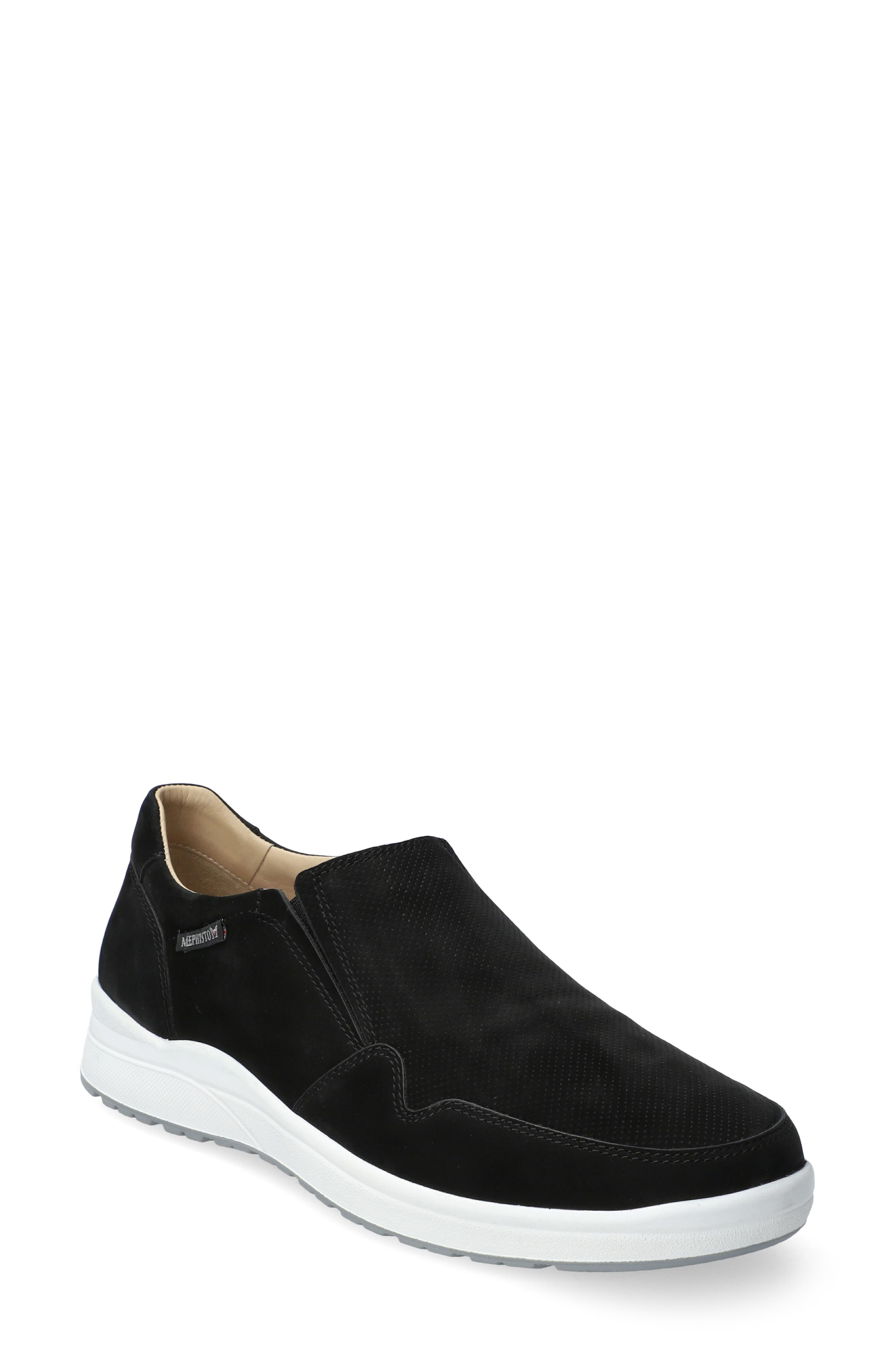 Mephisto Valter Slip-On, Main, color, Black Sportbuck