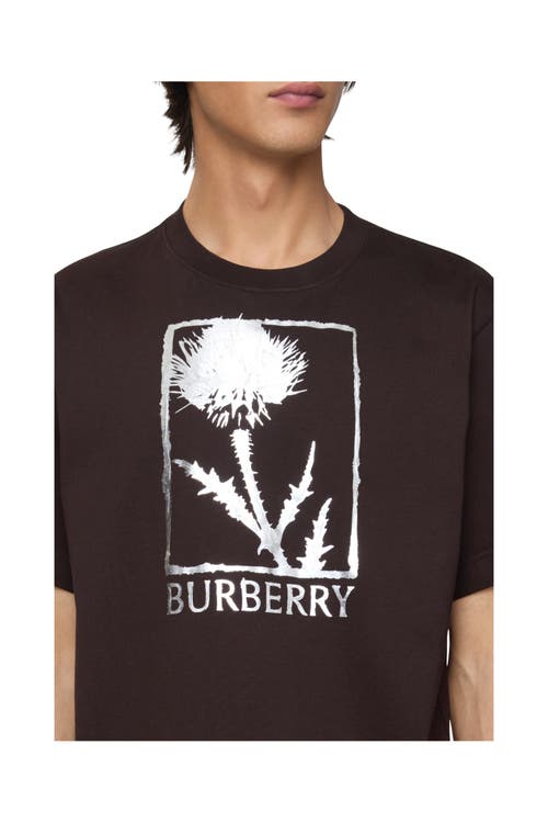 Burberry Thistle Cotton T-shirt In Black