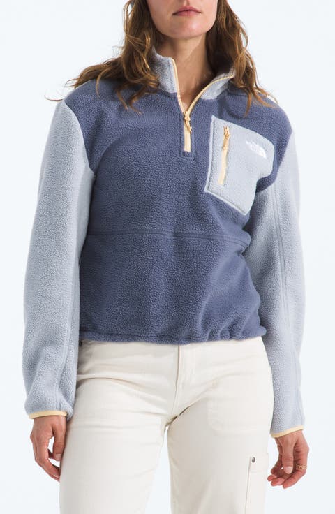 Yumiori Colorblock High Pile Fleece Half-Zip Pullover