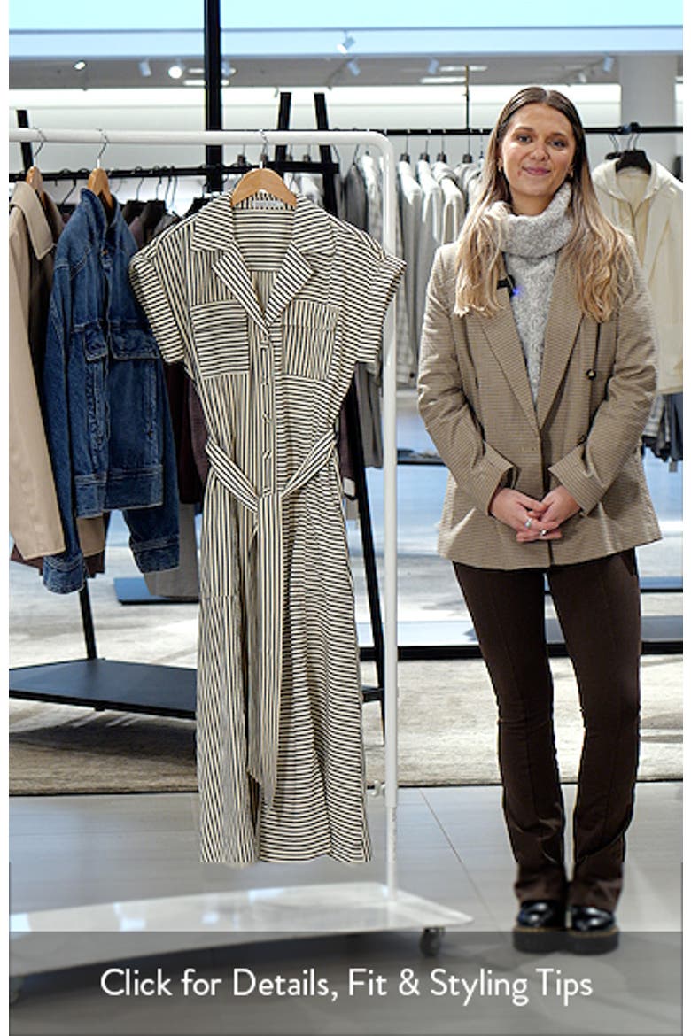 Portia Directional Stripe Maxi Shirtdress video