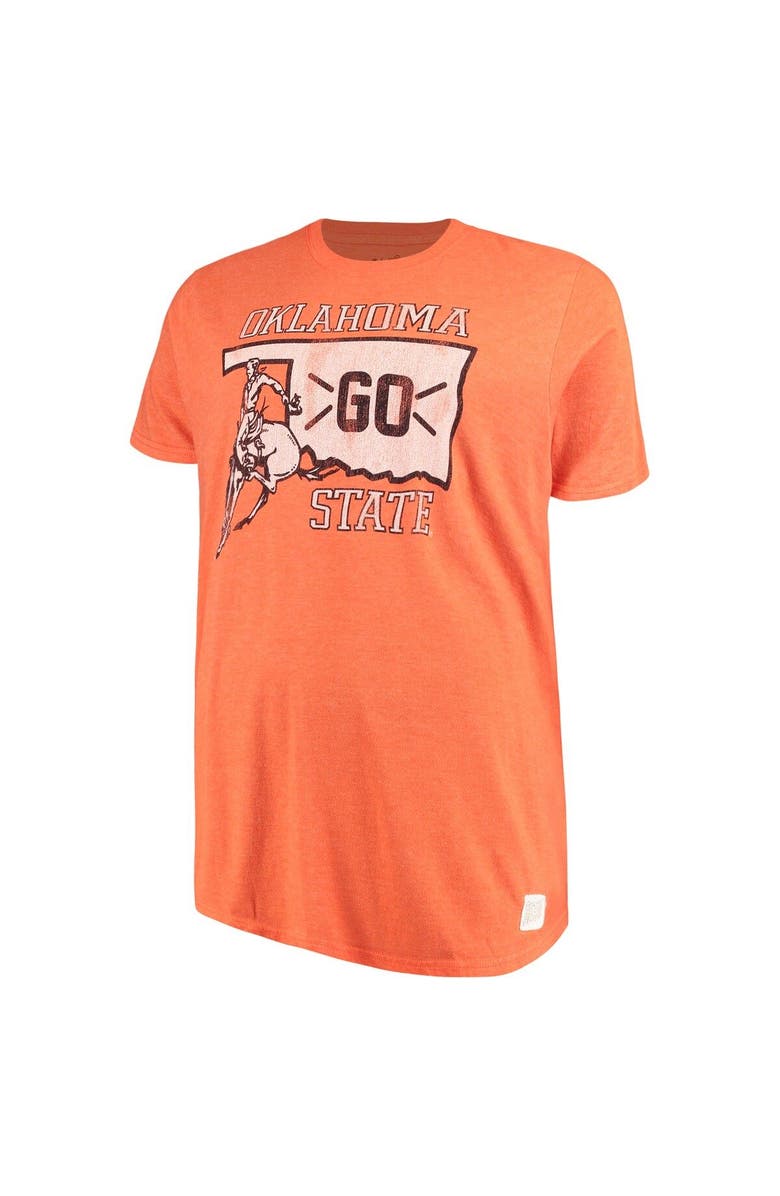 Retro Brand Men's Original Retro Brand Orange Oklahoma State Cowboys Big & Tall Mock Twist T-Shirt, Main, color,