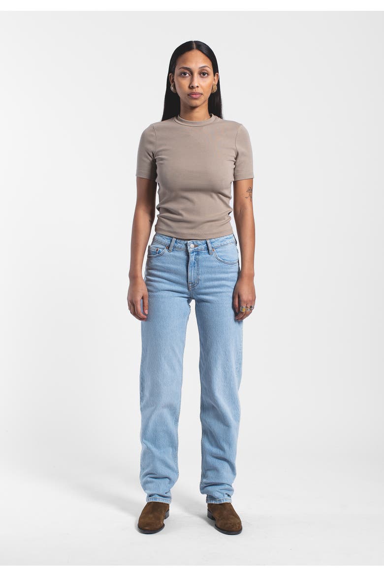 Arch Mid Straight Jeans, Alternate, color, Bay Light Used