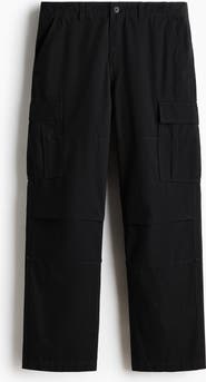 H&M Relaxed Fit Cotton Cargo Trousers