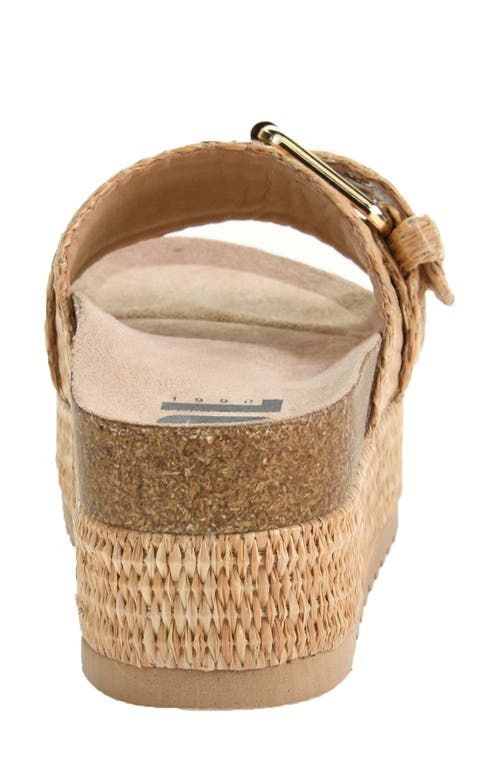 Dirty Laundry Palm Island Platform Slide Sandal In Natural