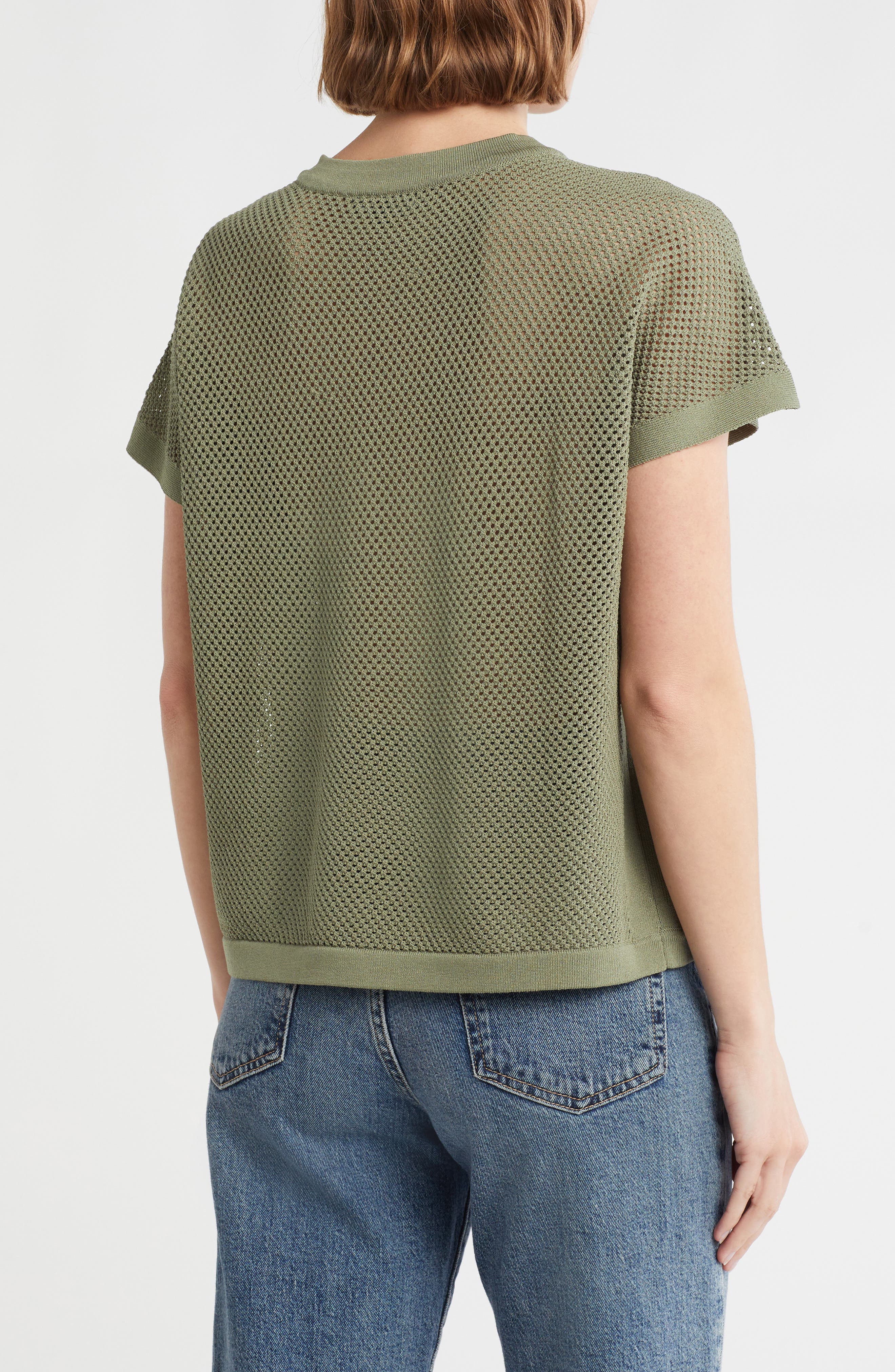 Mesh Openwork Sweater - image 2