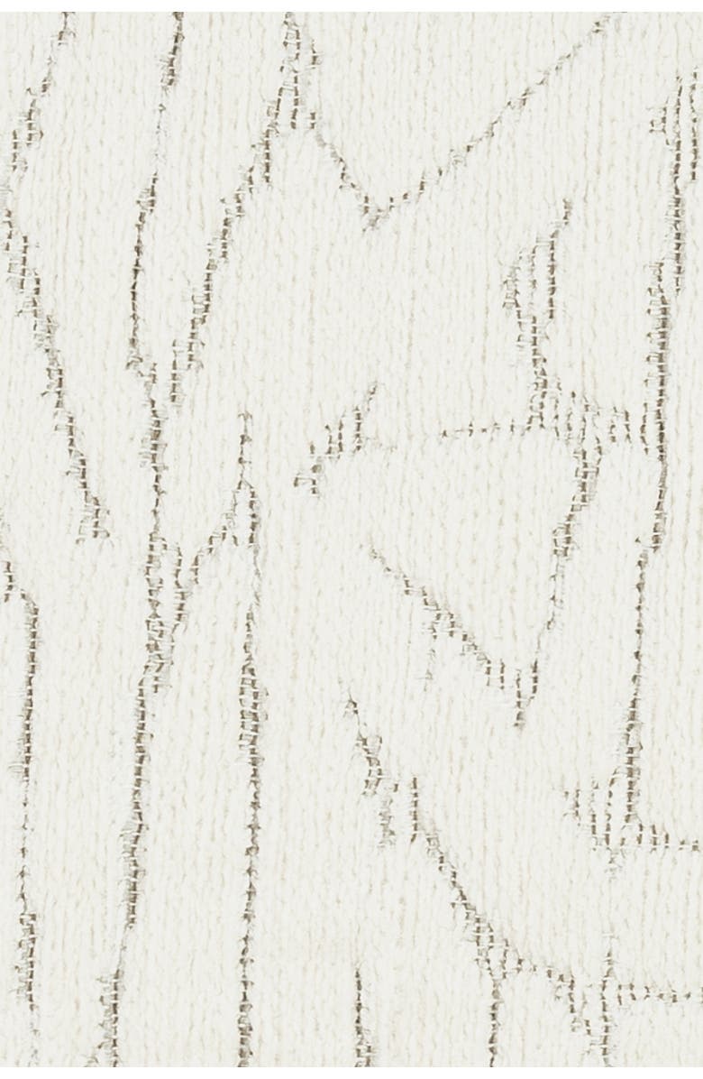 Elaine Smith Synchronize Dimensional Chenille Ivory Indoor & Outdoor Woven Accent Pillow, Alternate, color, Ivory