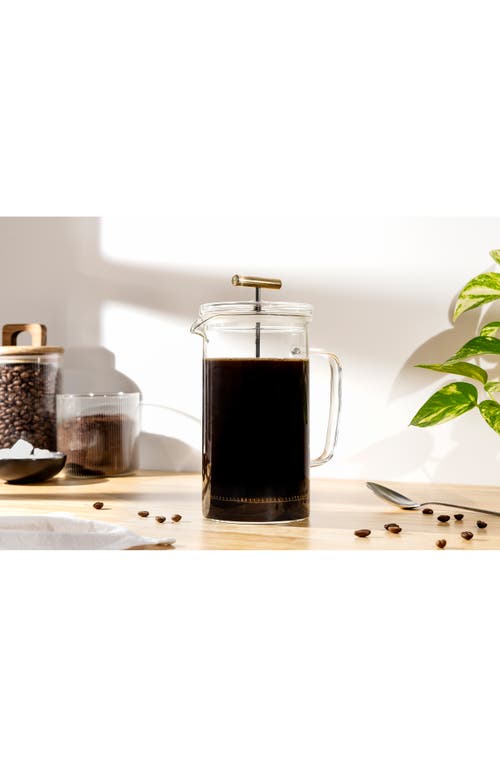 Core Home Clear Glass French Press 3-piece Set In Transparent