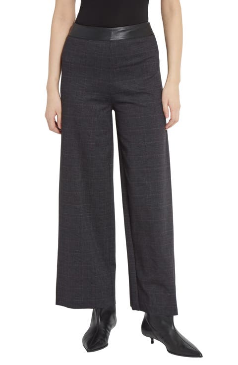 Denver High Waist Ankle Wide Leg Ponte Pants