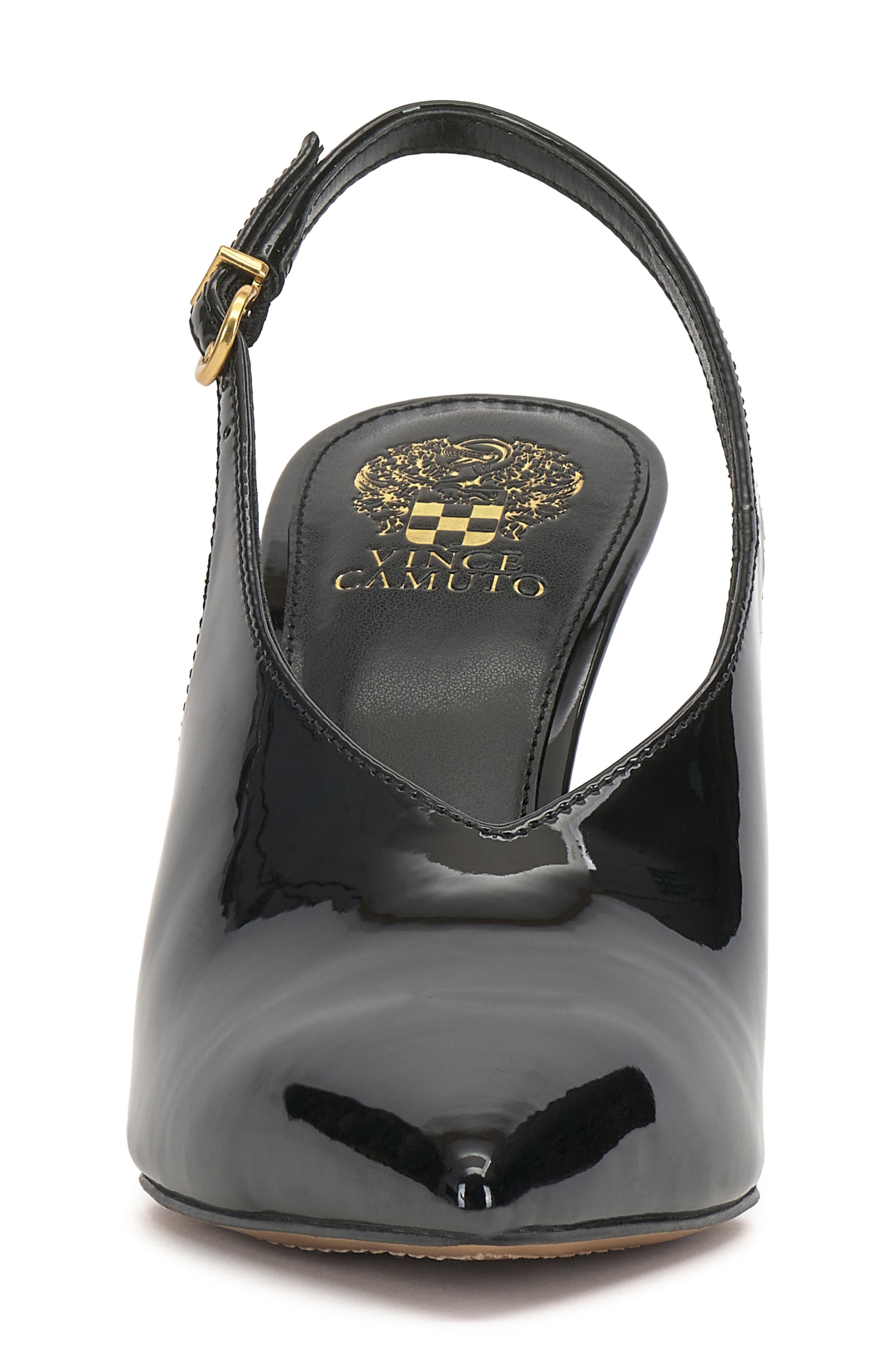 Vince Camuto Meristi Slingback Pointed Toe Wedge Pump, Alternate, color, Black