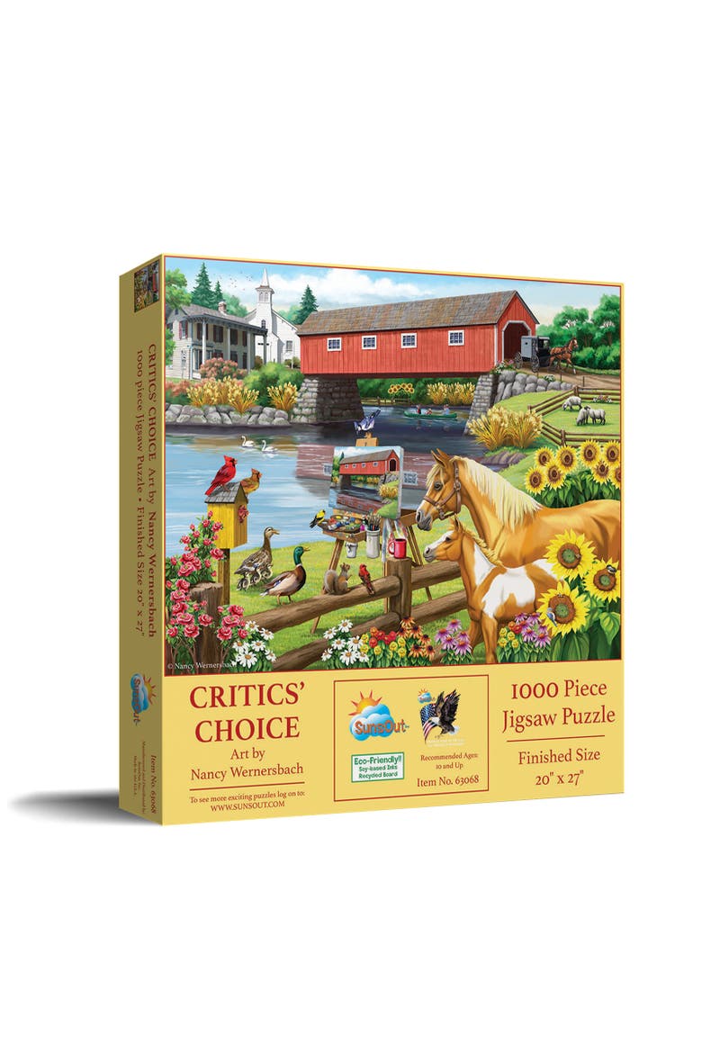 Critics' Choice 1000 piece Jigsaw Puzzle for Adults, Main, color, Multicolor